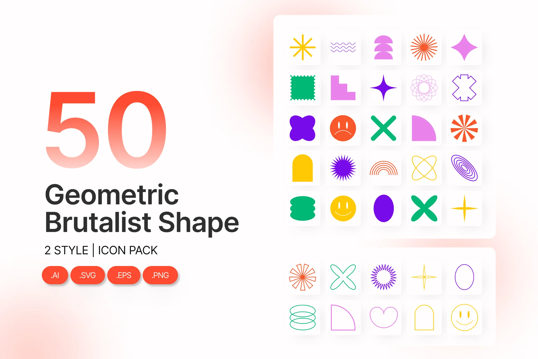 Geometric Brutalist Shape Pack Best Envato Elements Free Downloads