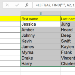 How to Split First and Last Names in Excel