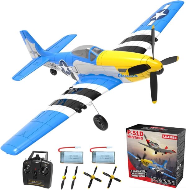 LEAMBE P51 Mustang RC Airplane for Beginners