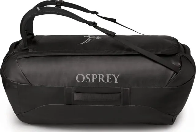 a black bag with straps Osprey Transporter 120 Duffel Bag
